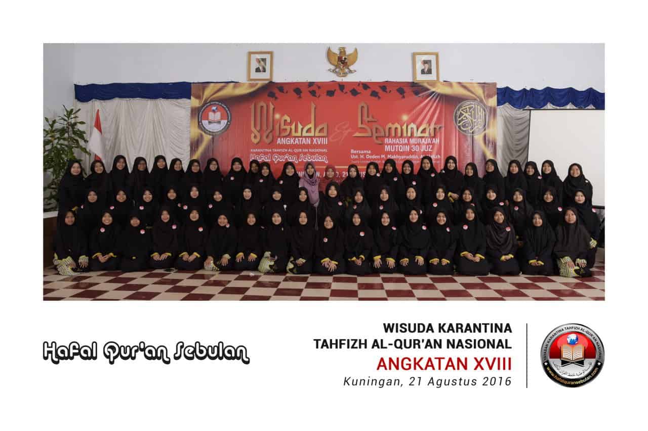 Karantina Tahfizh Al-Quran Nasional angkatan ke-18