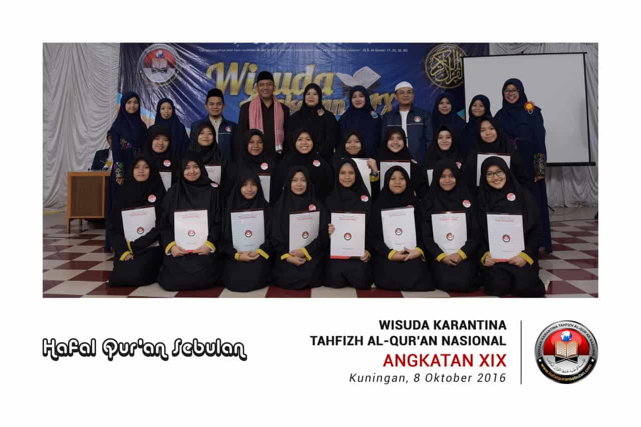 Karantina Tahfizh Al-Quran Nasional angkatan ke-19