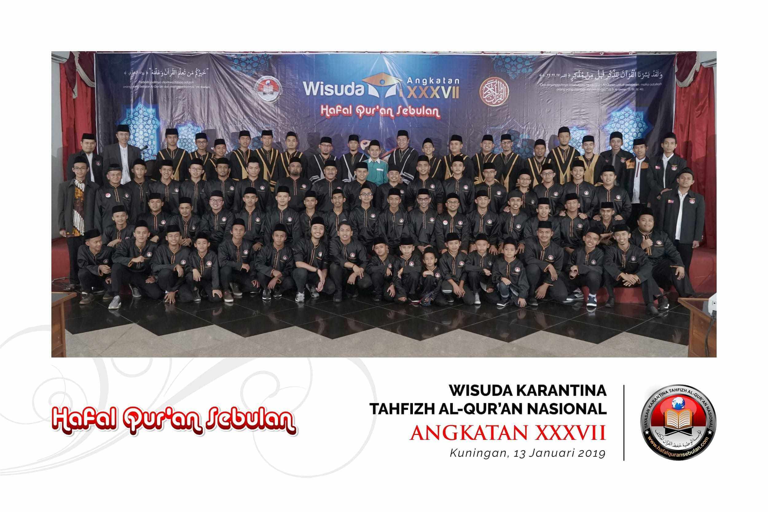 Wisuda Karantina Tahfizh Alquran Nasional Angkatan 37 Ikhwan