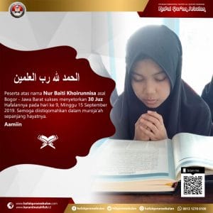 Hafal-Quran-Sebulan angkatan-ke-43-Khatam-30-Juz
