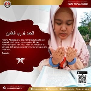Hafal-Quran-Sebulan angkatan-ke-43-Khatam-30-Juz