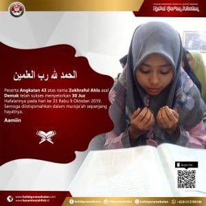 Hafal-Quran-Sebulan angkatan-ke-43-Khatam-30-Juz