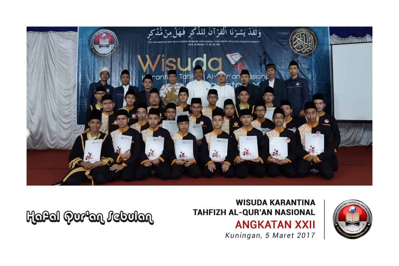 Foto Karantina Tahfizh AlQuran Nasional Angkatan XXII Ikhwan 22