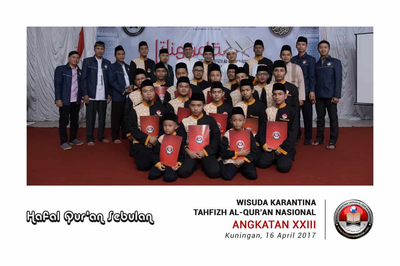 Foto Karantina Tahfizh AlQuran Nasional Angkatan XXIII Sebulan Ikhwan 23