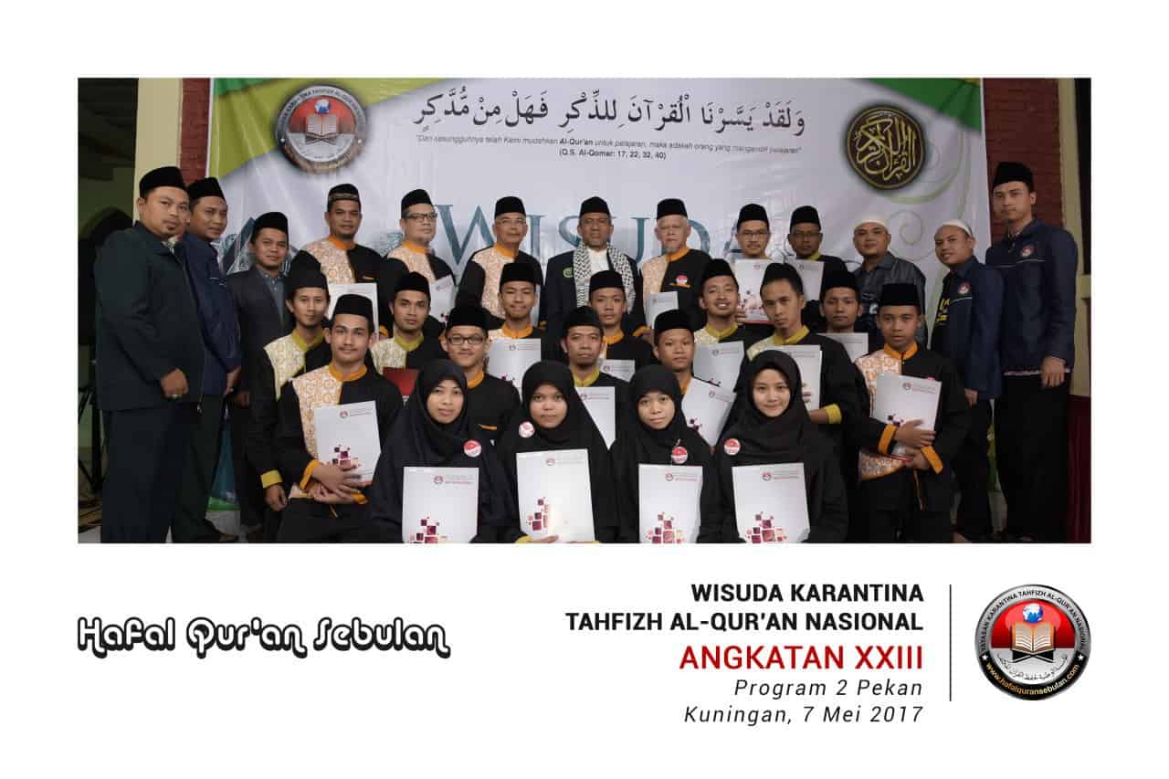 Foto Karantina Tahfizh AlQuran Nasional Angkatan XXIII 2 Pekan