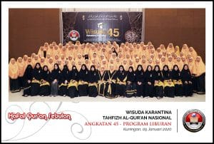 Wisuda Karantina tahfizh al-quran nasional angkatan ke-45 akhwat- 45