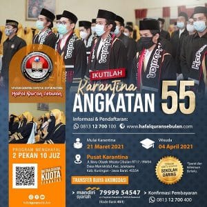 karantina taahfiz angkatan ke 55 program 2 pekan