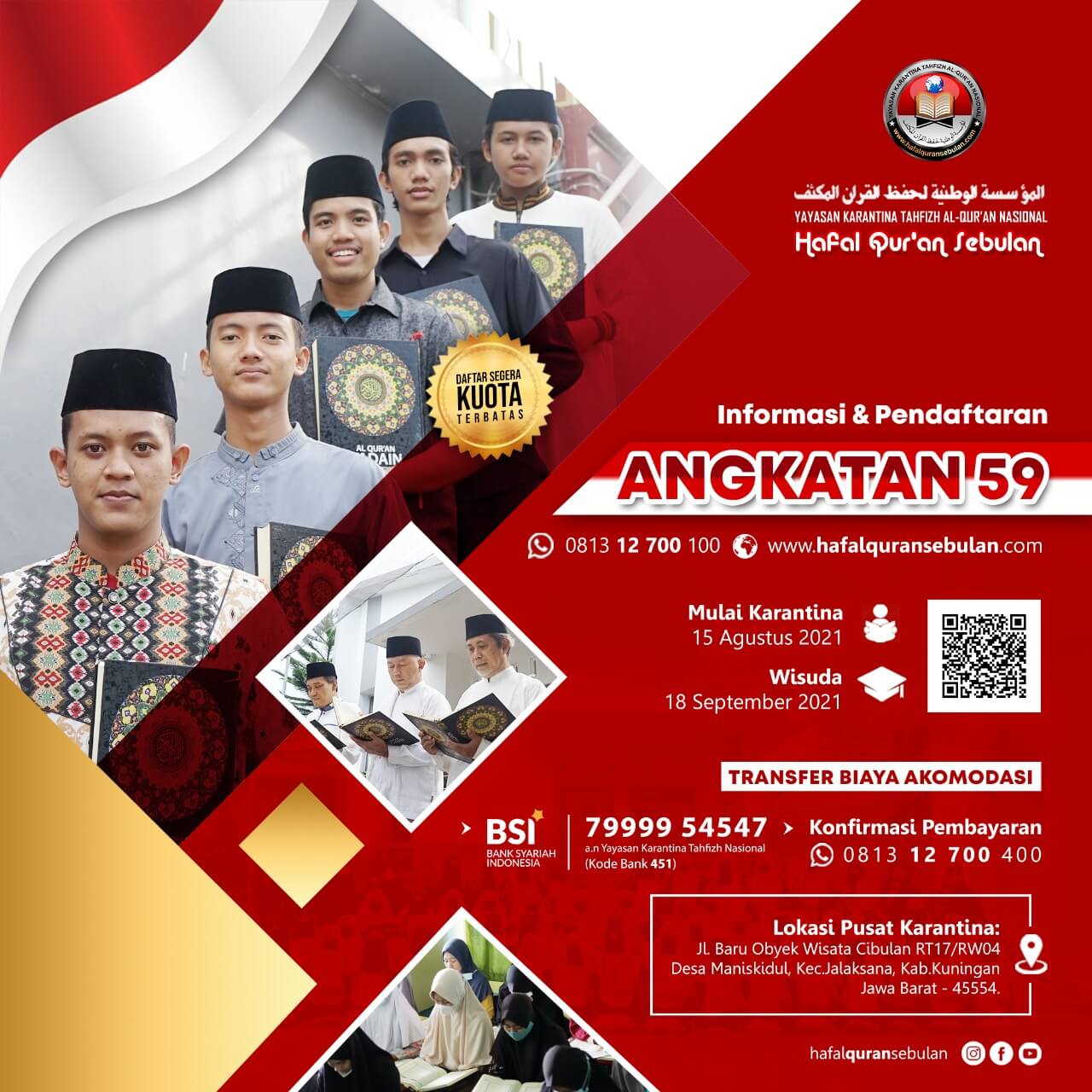 gambar al quran pendaftaran karantina tahfizh ke-59 karantina tahfizh al-quran nasional angkatanke-59