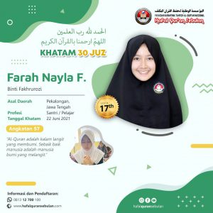 Khatam 30 Juz - Farah Nayla F.