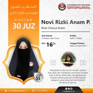 Khatam 30 Juz - Novi Rizki Anam p