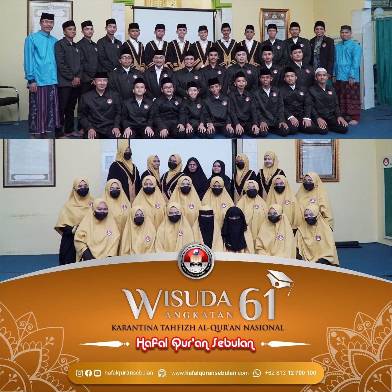 hafalquransebulan.com Wisuda angkatan ke-56 wisuda YKTN ke-61