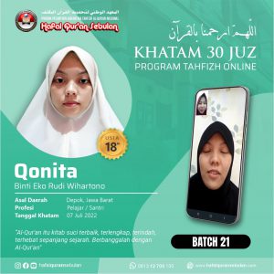 Alumni Program Tasmi Tahfizh Online - khatam 30 juz