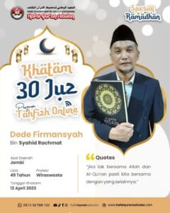 Peserta Karantina Tahfizh Online - Khatam 30 Juz 1hafalquransebulancom