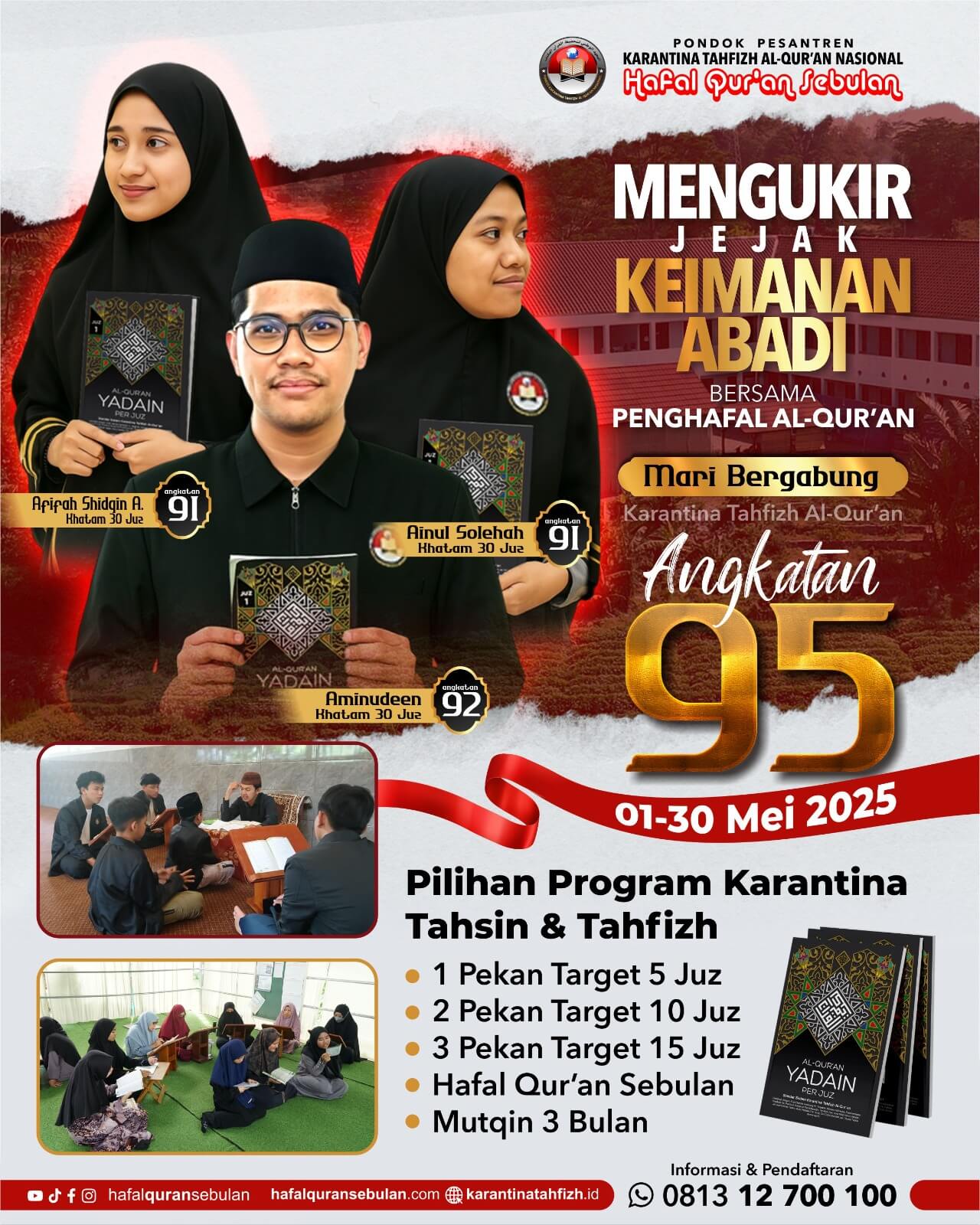 Jadwal Karantina Tahfizh Al_qur'an Nasional Angkatan Ke-95